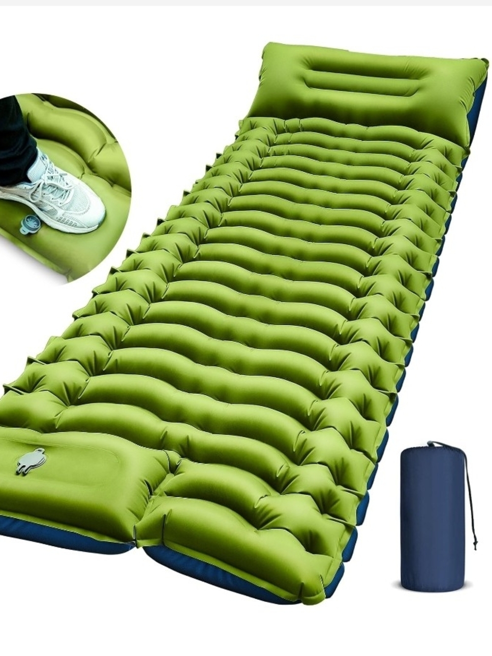 FUN PAC Camping Sleeping Pad - Green, Single